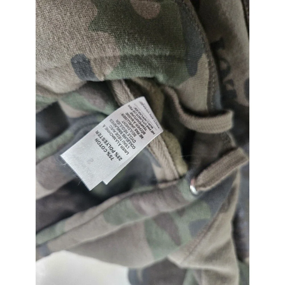 Independent Trading Company Mens Small Forest Camo Midweight Hooded Pullover - Picture 9 of 9